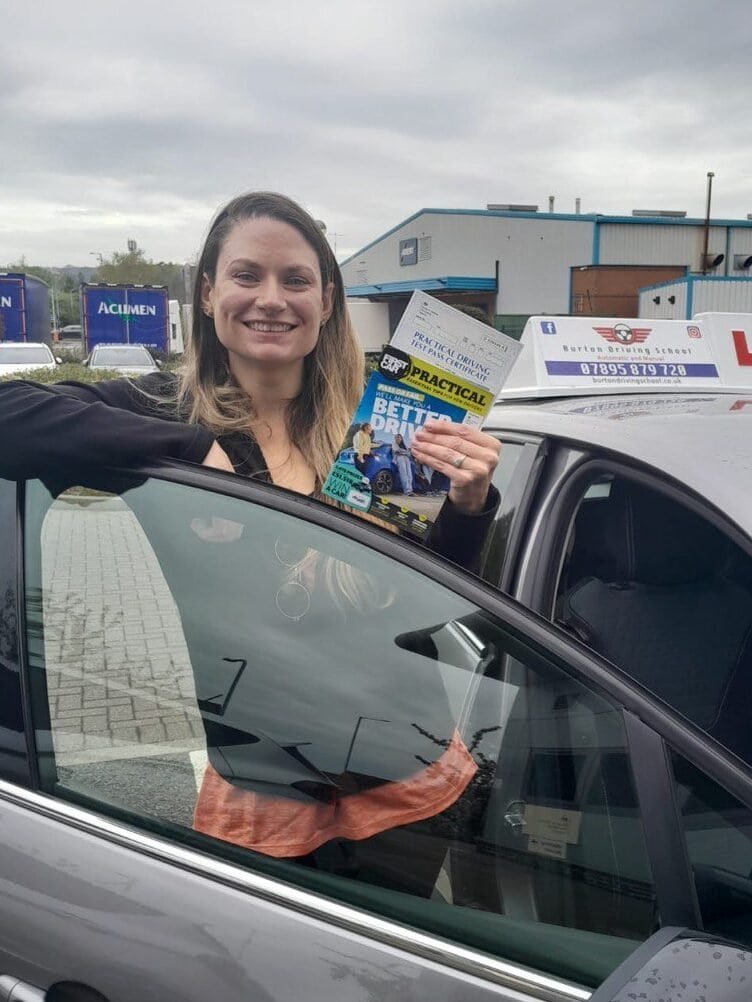 Amanda Goodyear Amanda Goodyear passes her test with Burton Driving School