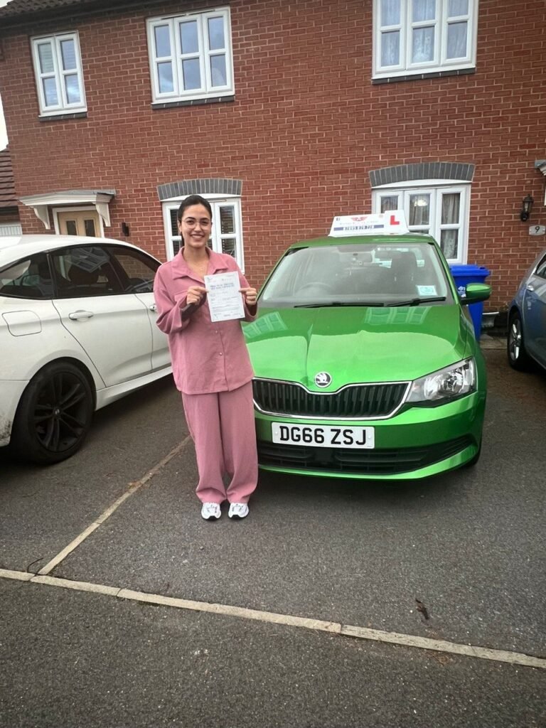 Asmae Elamrani Asmae Elamrani passes her test with Burton Driving School